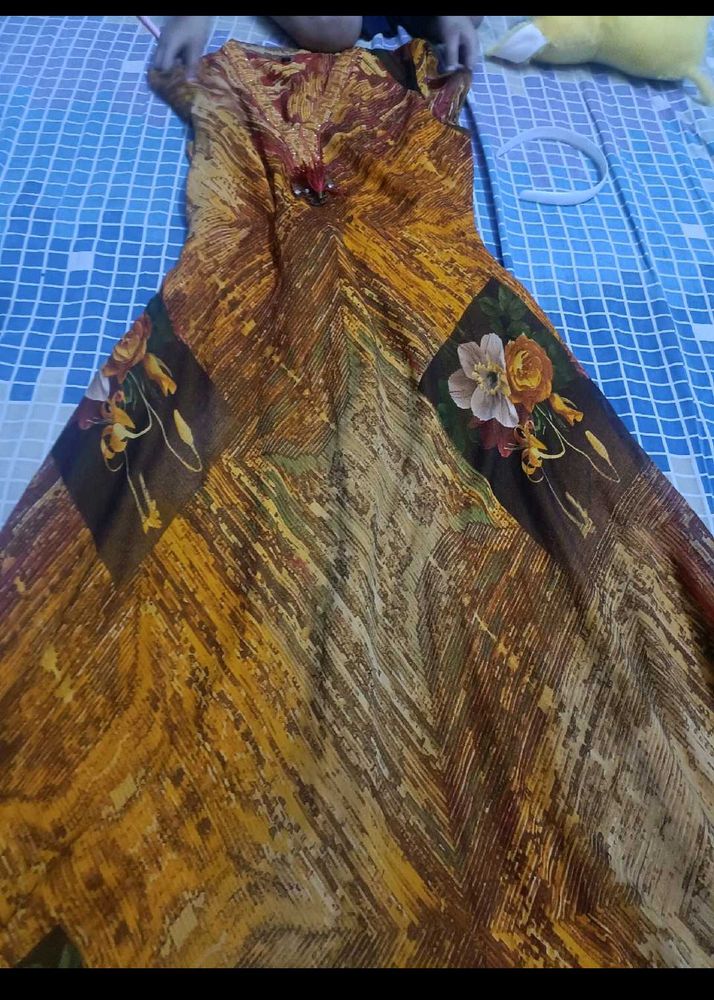 Beautiful Multicolour One Piece/ Kurti In L Size