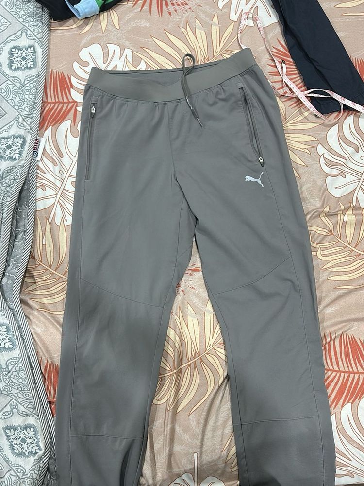 Puma Gray Track Pants For Men