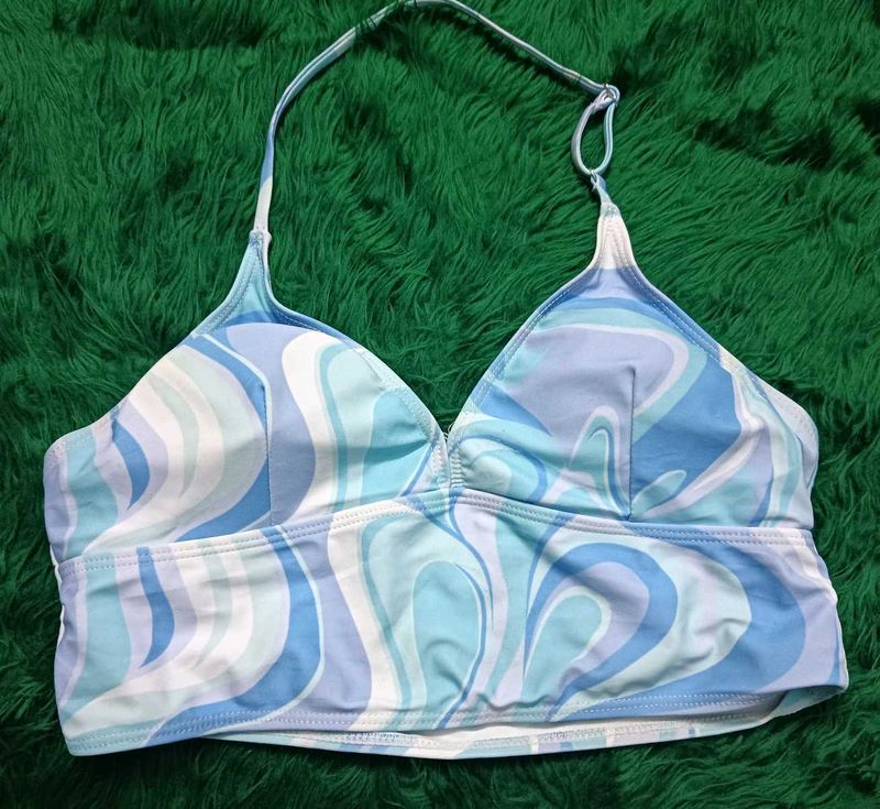Blue Patterned Bra 32,34.new🎀🆕