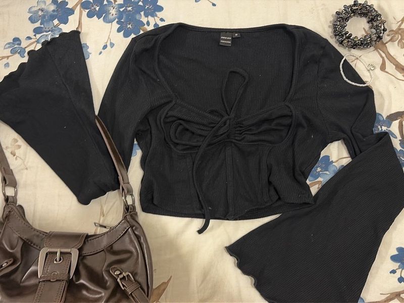Black Long Sleeve Top