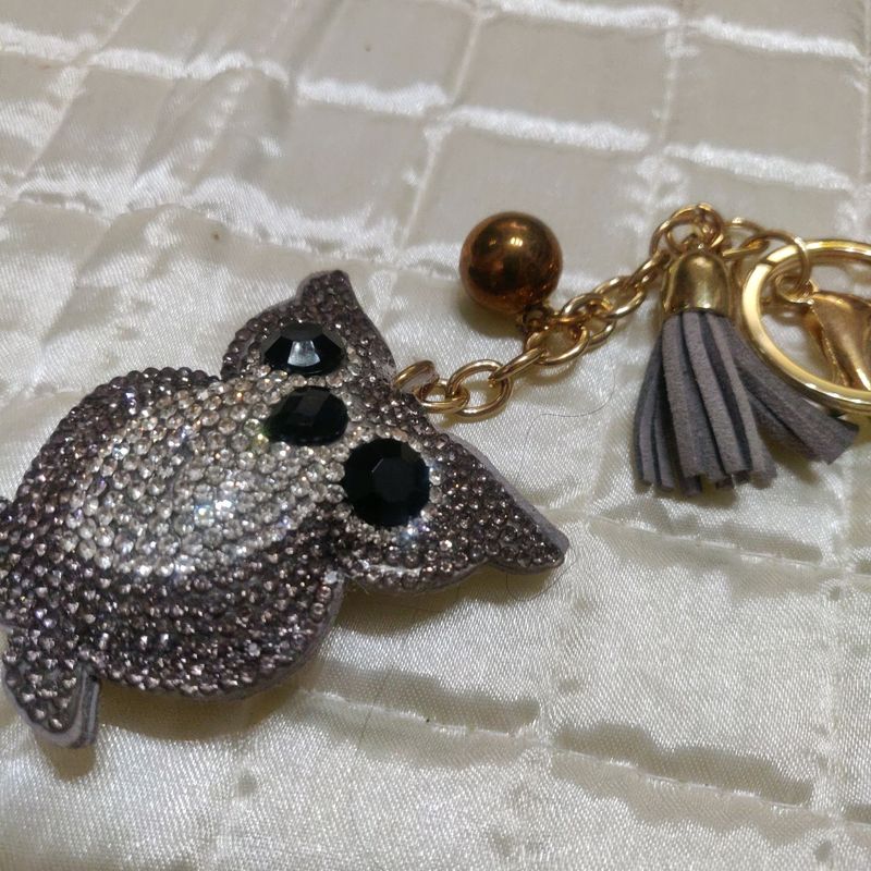 Studded Owl Keychain