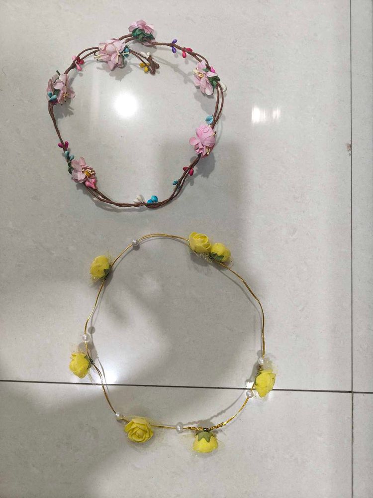 Floral Tiaras - Set of 2