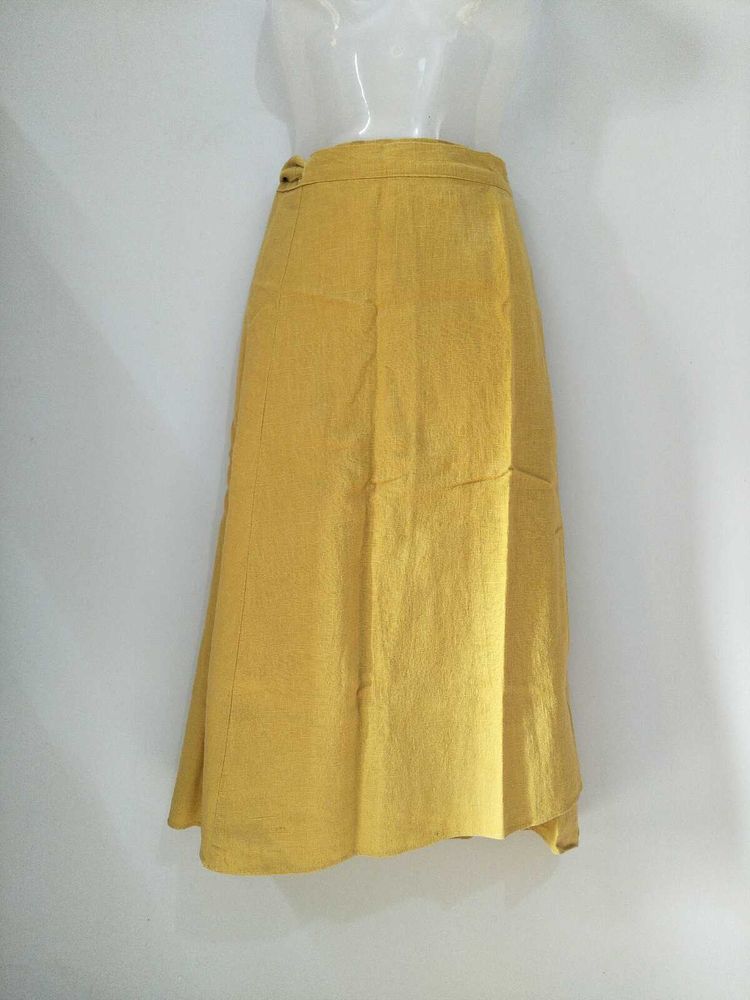 Mustard Yellow Wrap Around Skirt