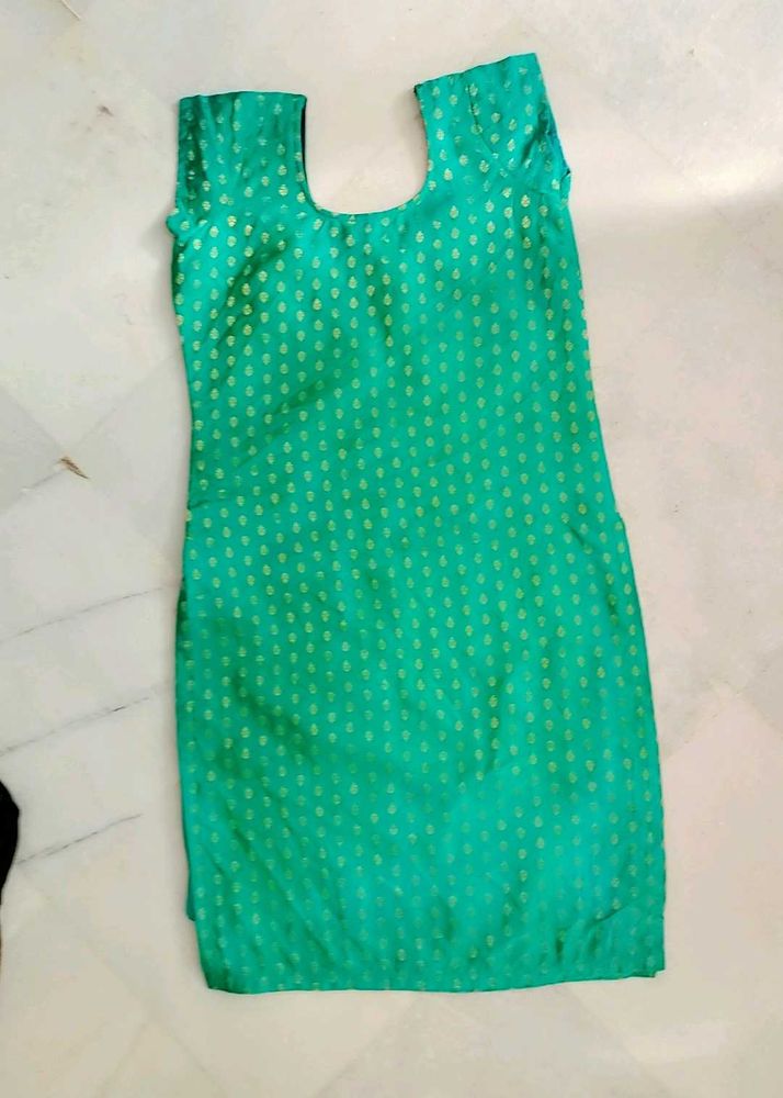 Green Dress Material