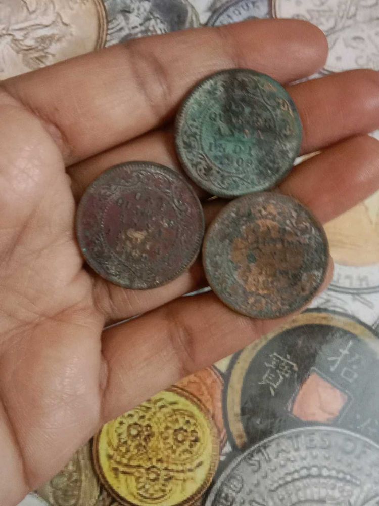 Antique Coins - Set of Three1909