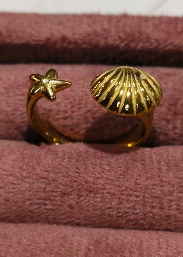 Sea Shell Adjustable Ring