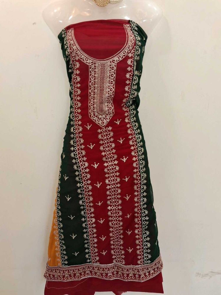 Embroidered Dress Material without duppta
