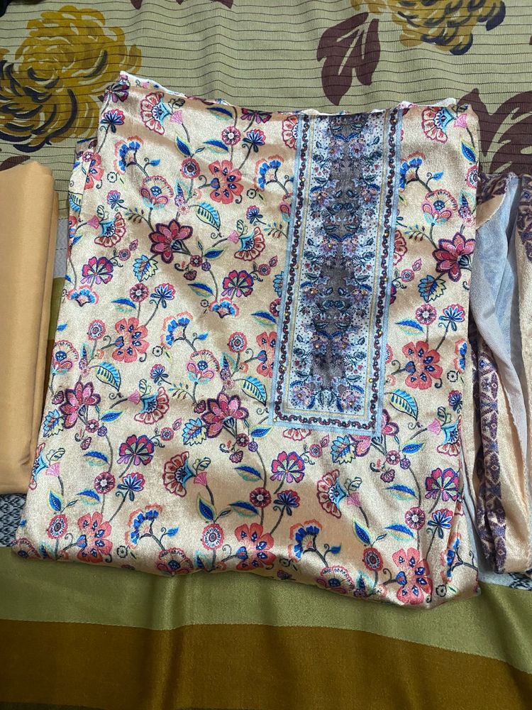 Floral unstich suit Set