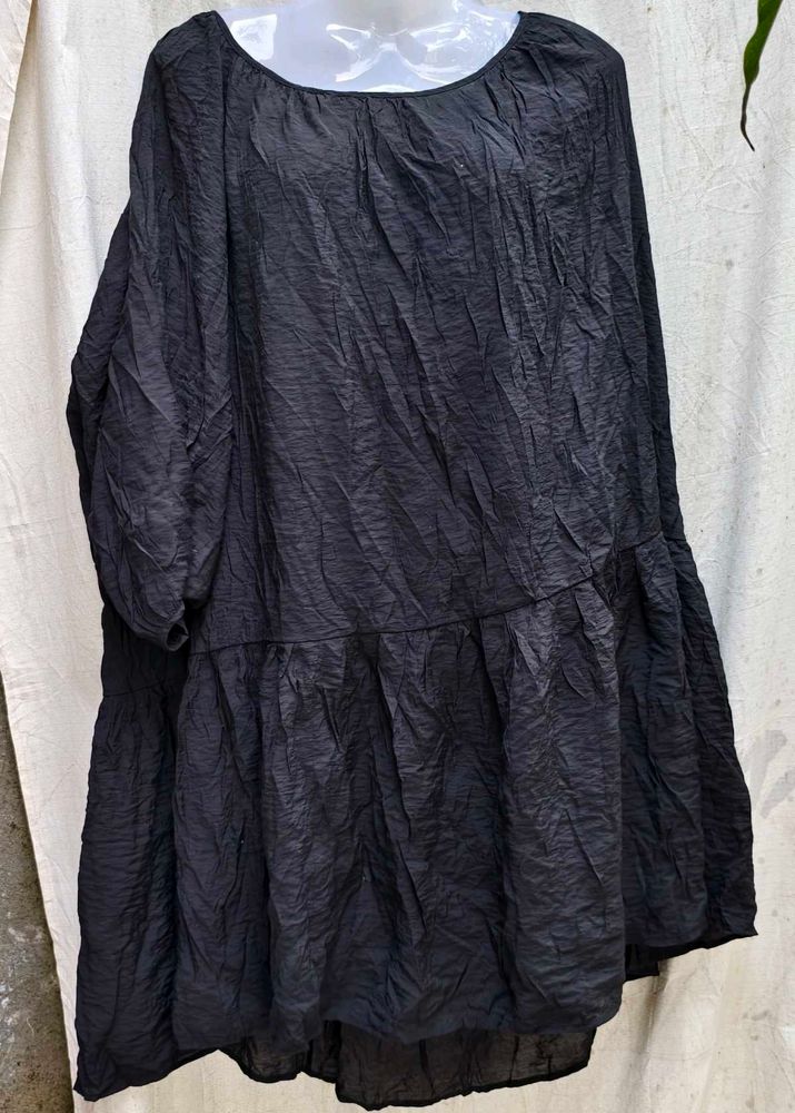 8177. Black Tiered Dress