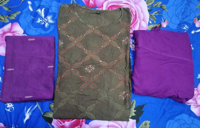 Max Embroidered Combo Of 3 Printed Kurta Set