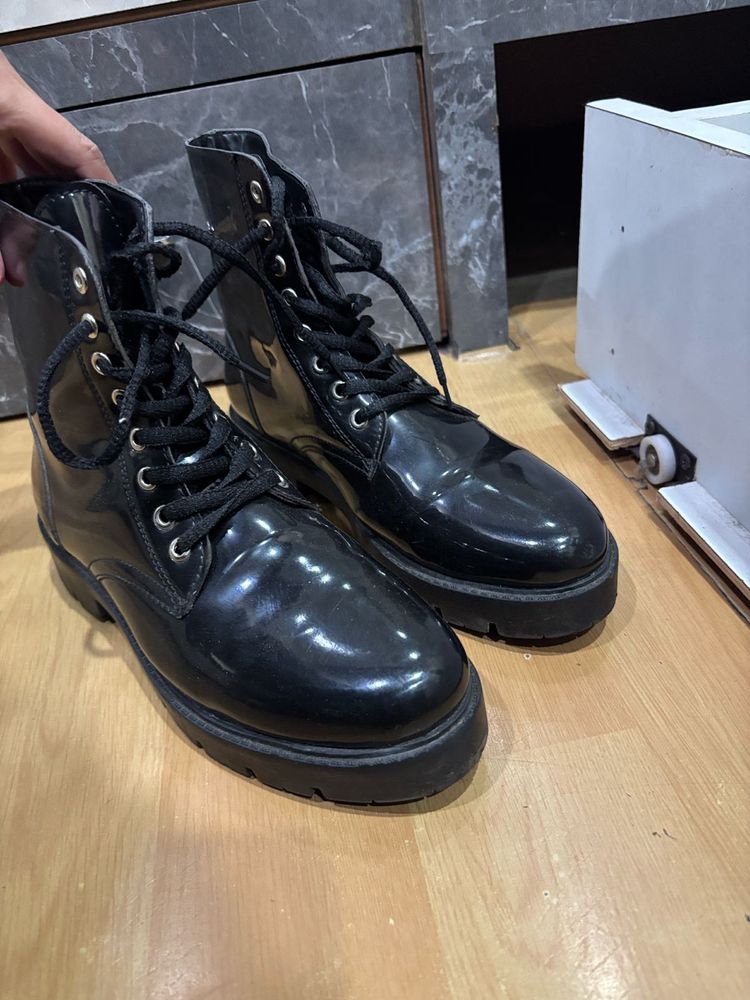 Black Combat Shoes For Women