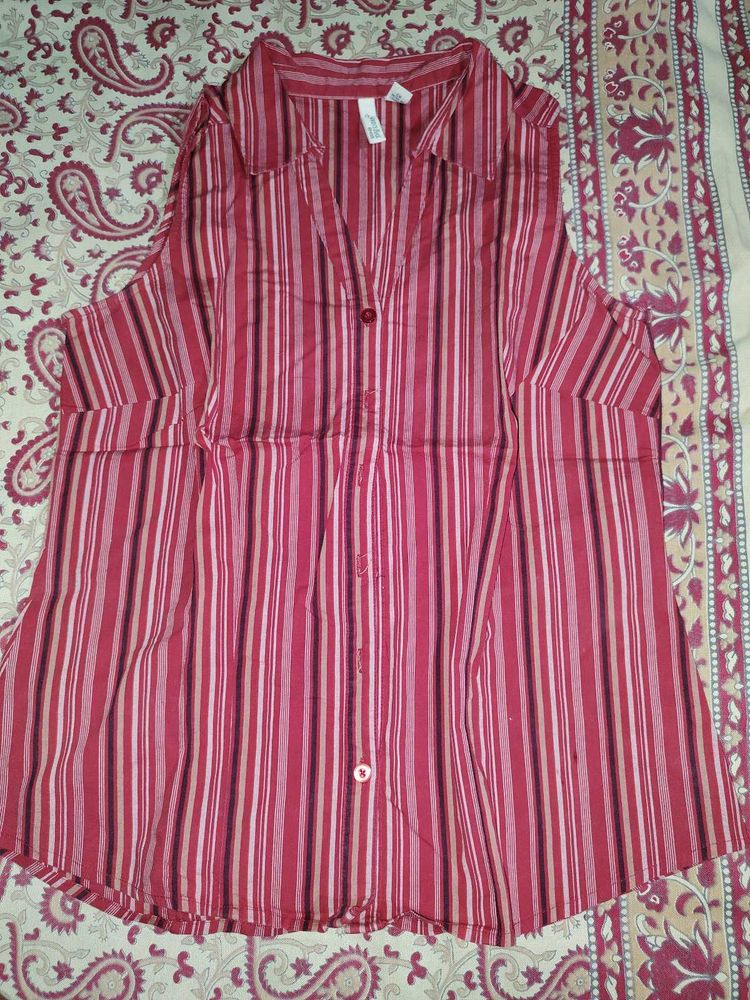 Striped Sleeveless Shirt