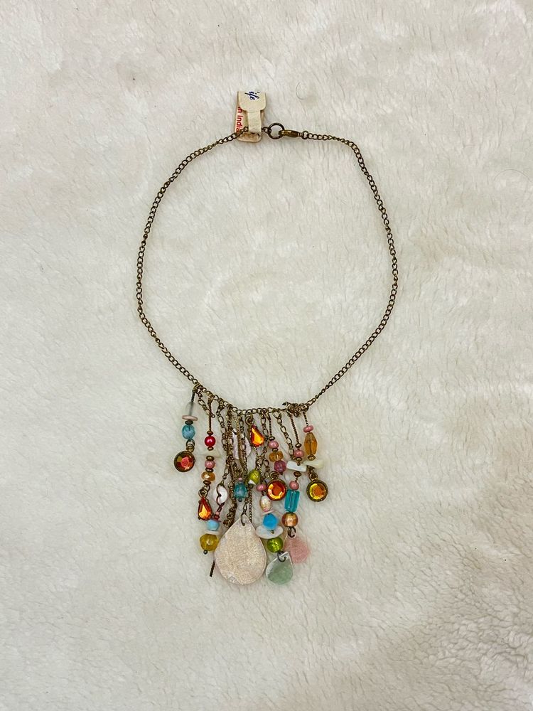 Y2k Boho Beaded Vintage Necklace