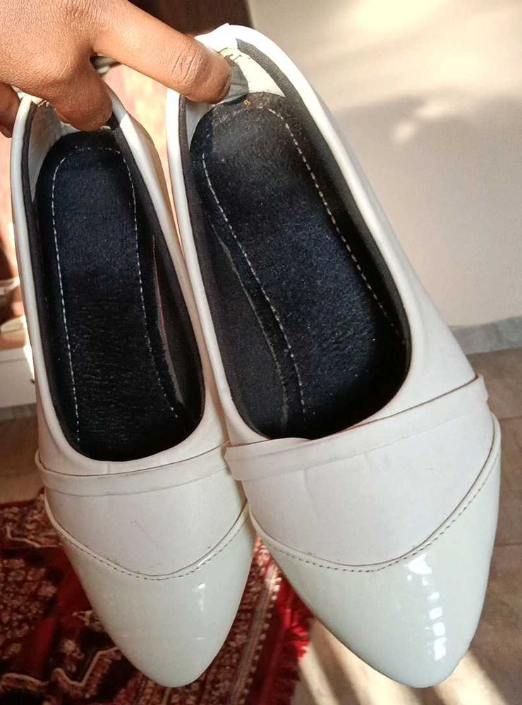 Elegant White Heels Korean