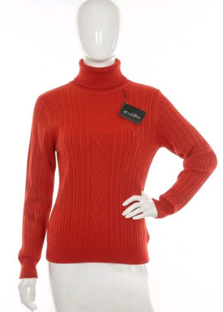 Y2k Red Turtleneck Sweater 🧡