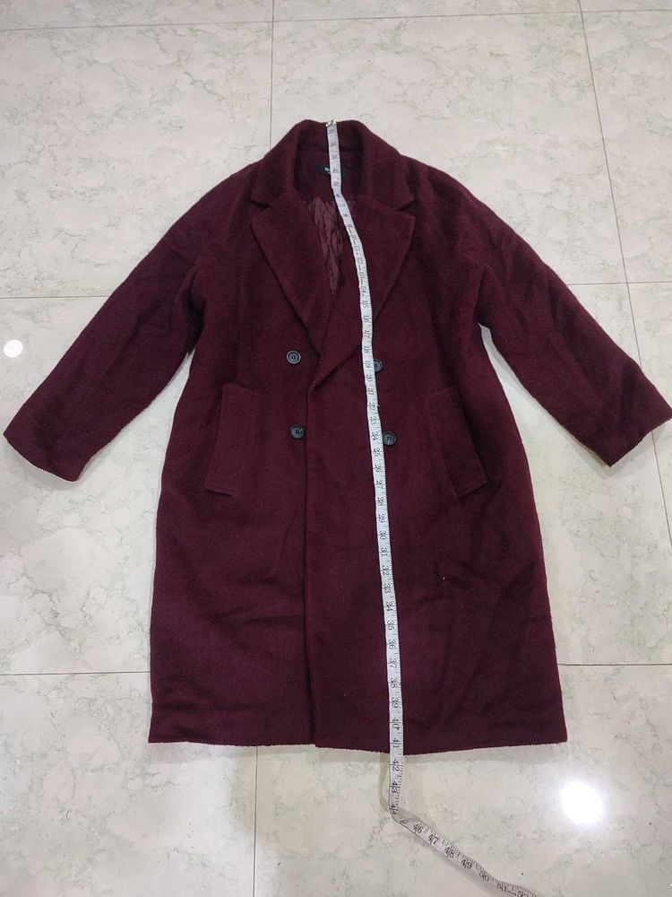 Burgundy Trench Coat