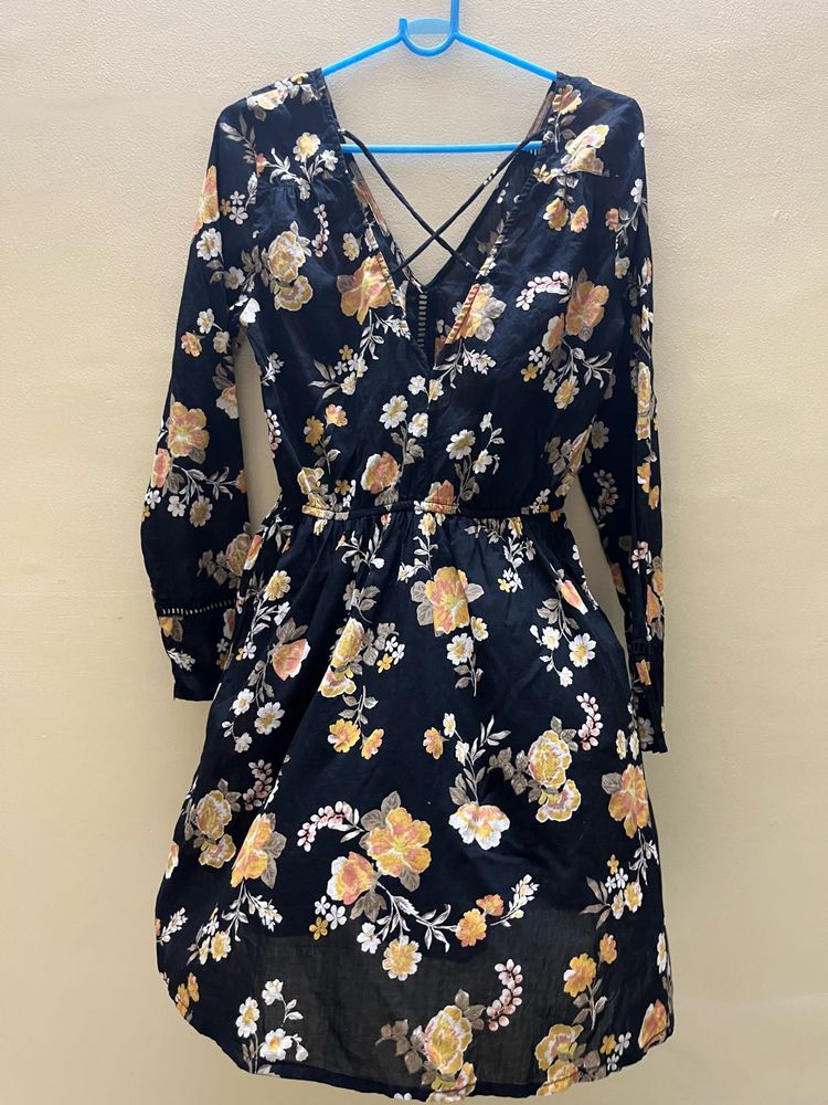 Floral V-Neck Dress