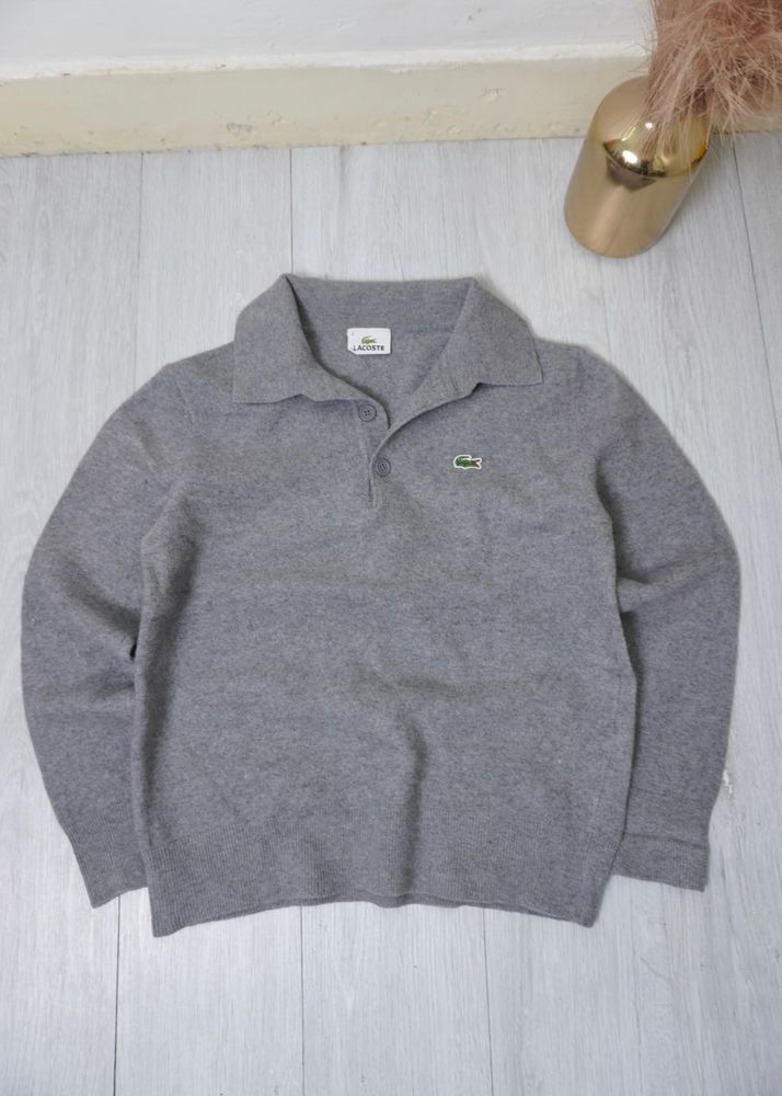 Lacoste Grey Polo Sweater