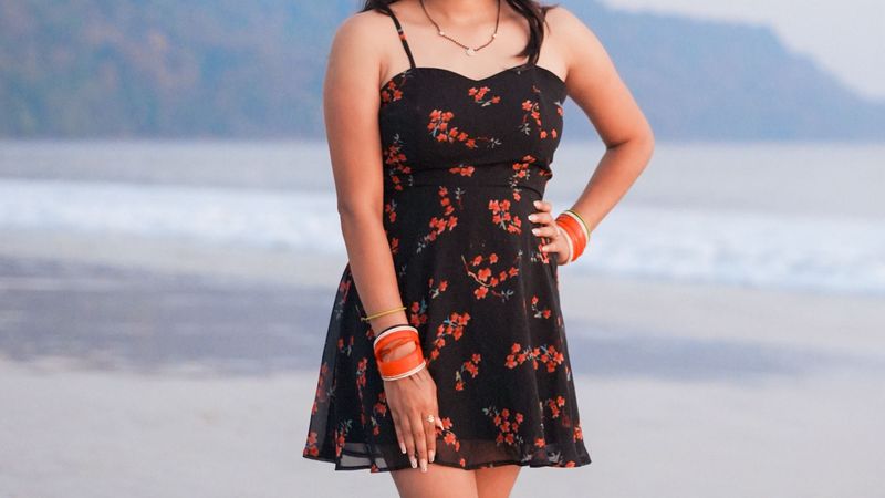 Midi For Party And Beach Weae With Knot Over Back