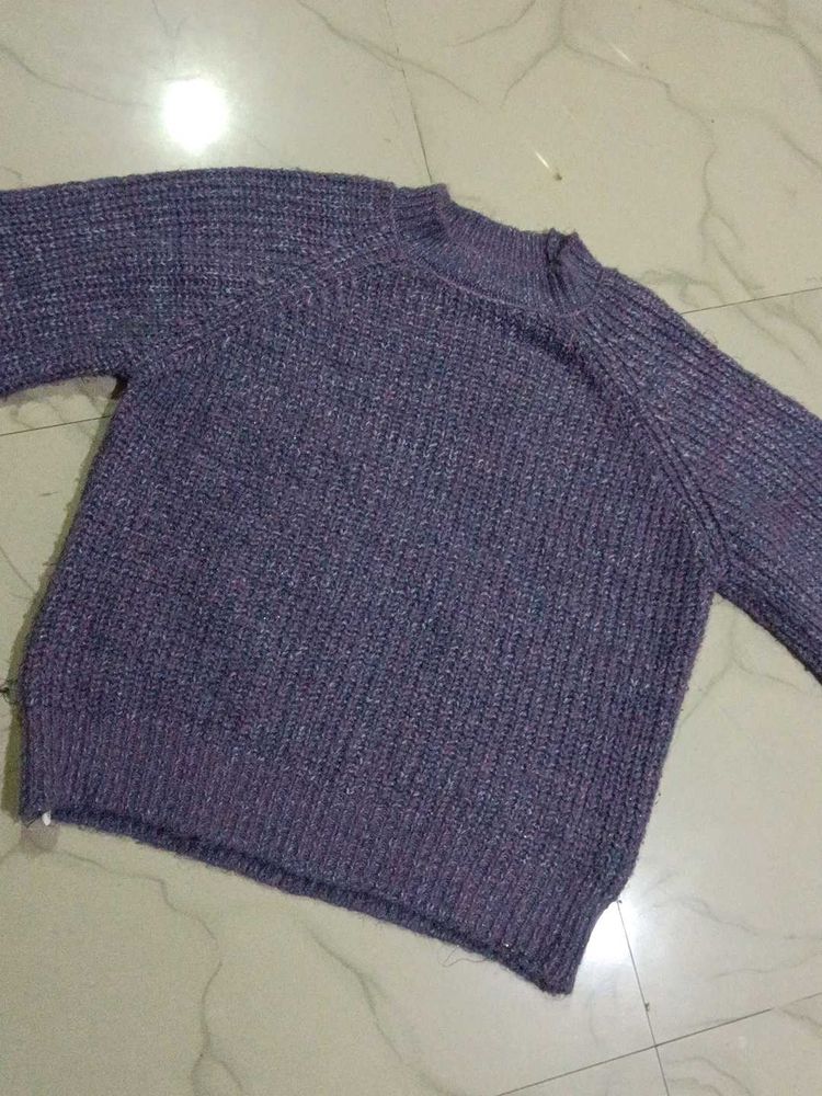 Purple Knit Sweater