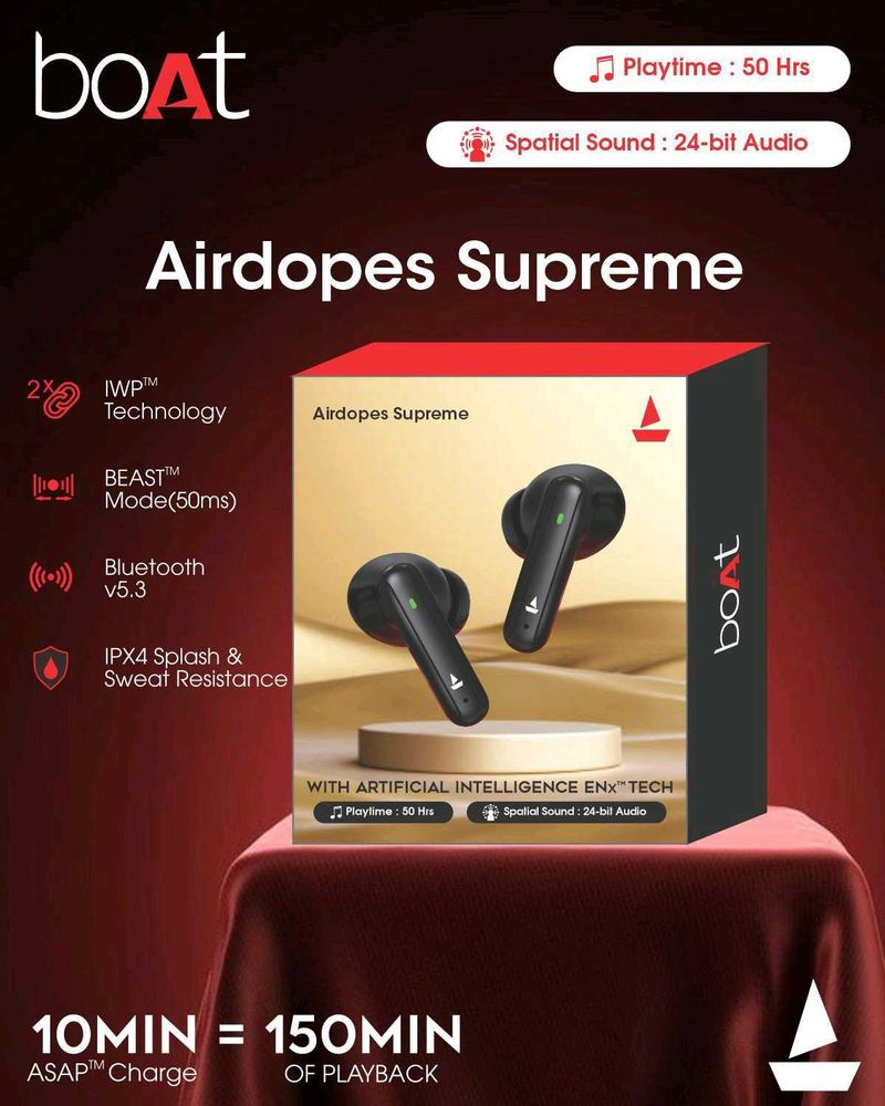 Boat Airdopes Supreme