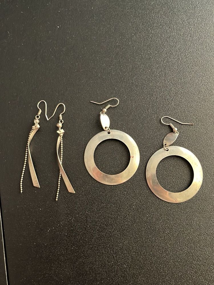 Silver Tone Earring Bundle