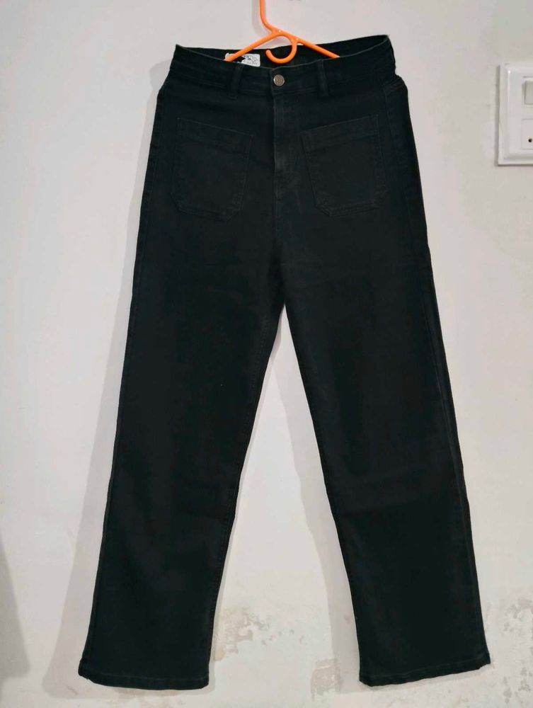 Kotty Black Straight Leg Jeans