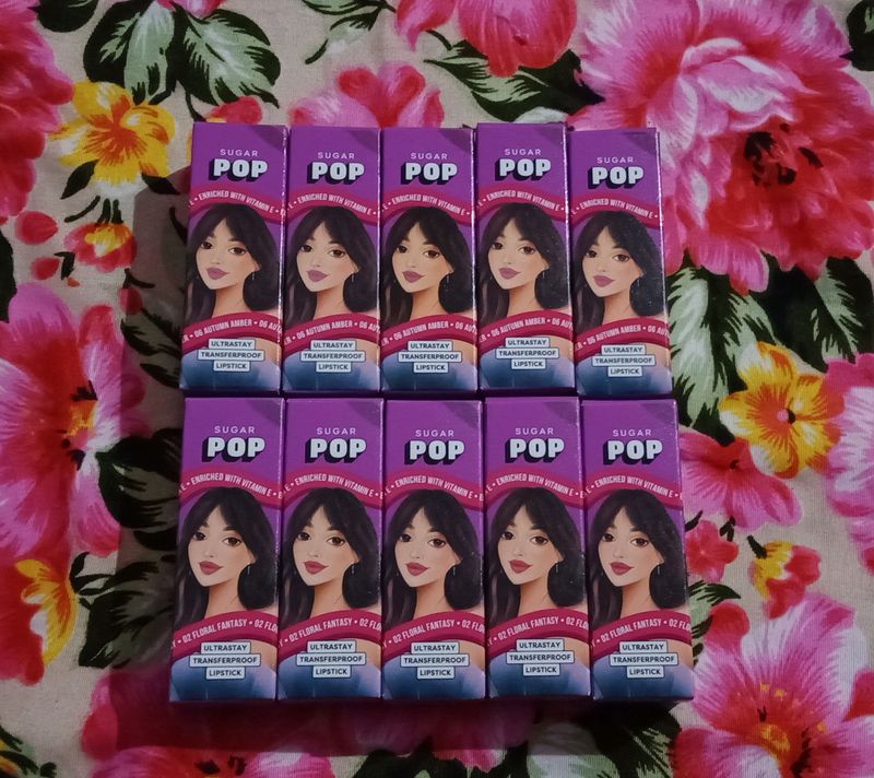 02 Floral Fantasy Sugar Pop Nude Shade Lipstick 💄