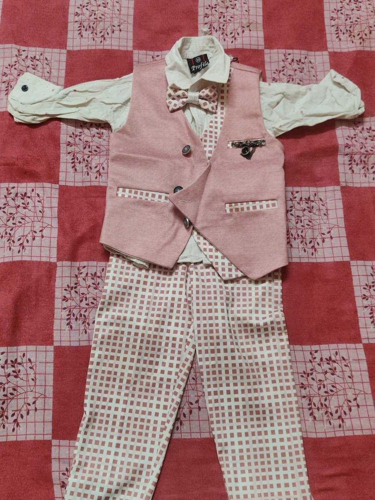 Half jacket shirt pant set