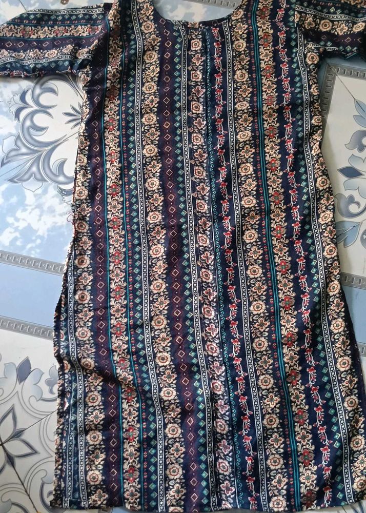 Vintage Floral Print Dress