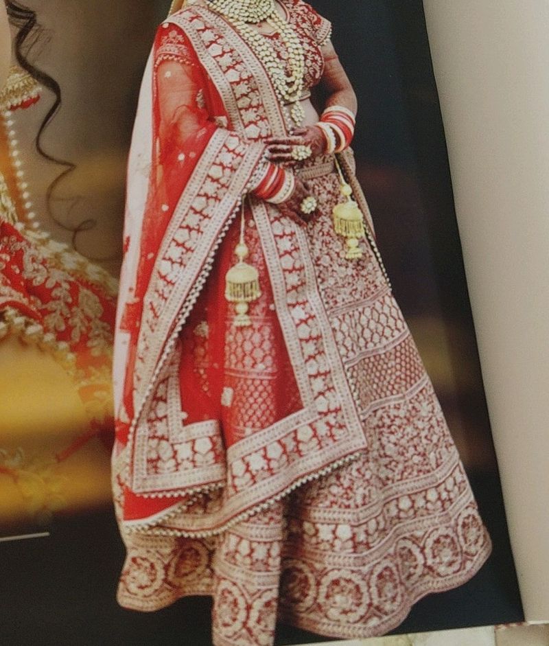 Designer Bridal Lahenga With 2 Dupatta