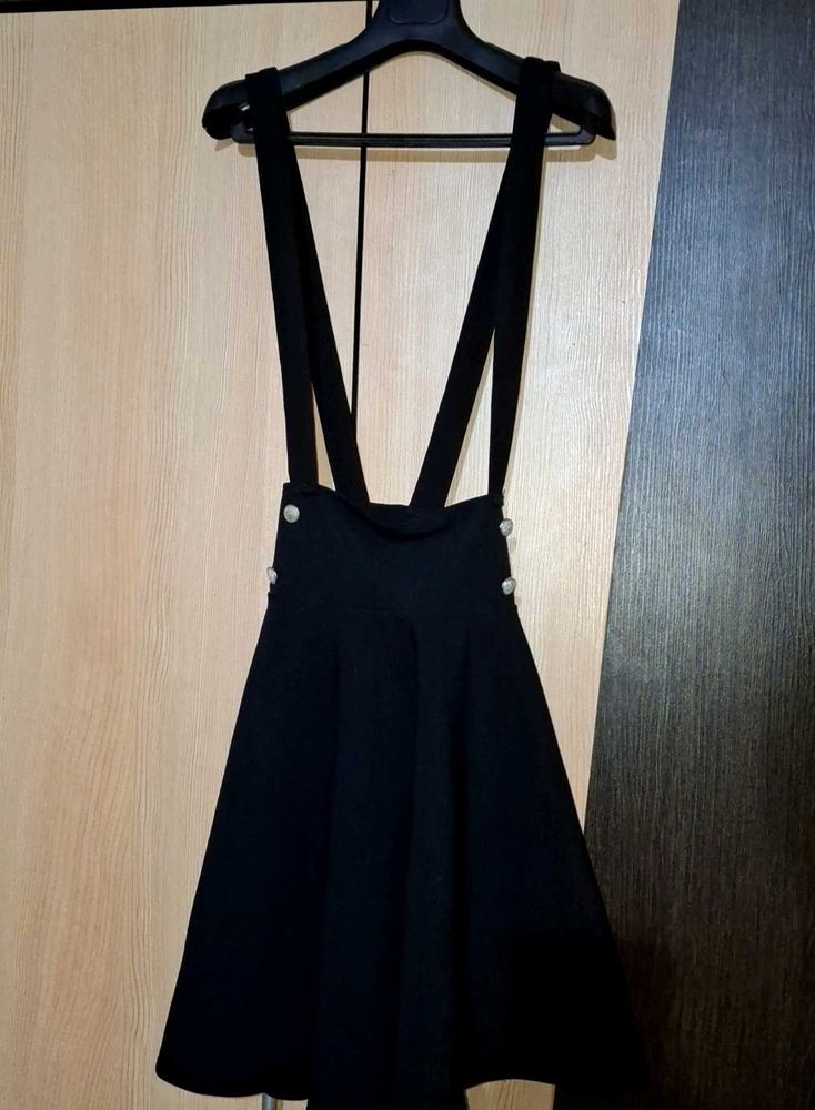 Black Suspender Skirt