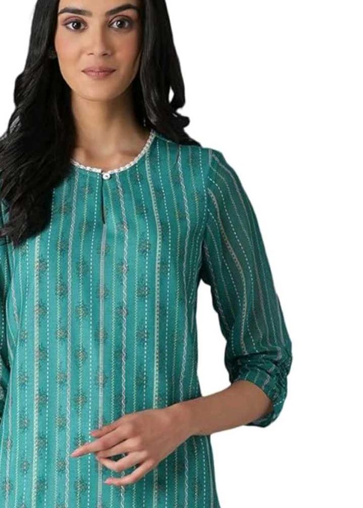 Striped Green Kurta