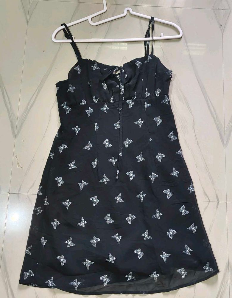 H&amp;M Butterfly Print Dress