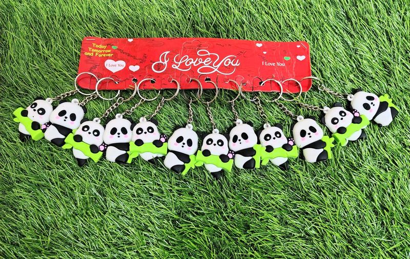 Set Of 12 Panda 🐼 Keychains