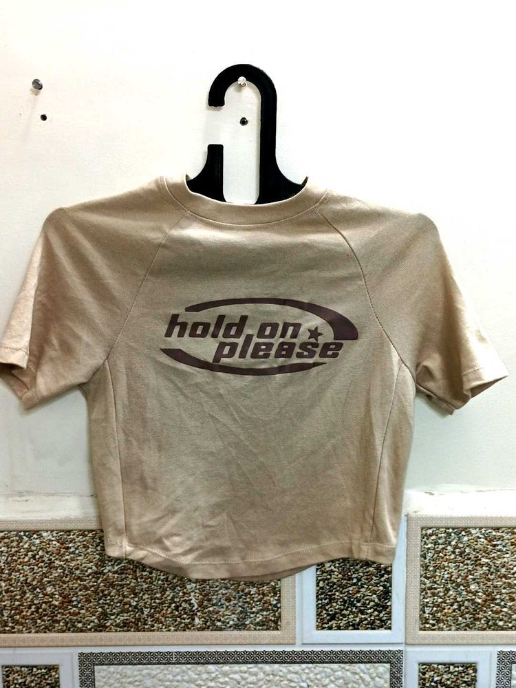 Graphic Print Crop Top