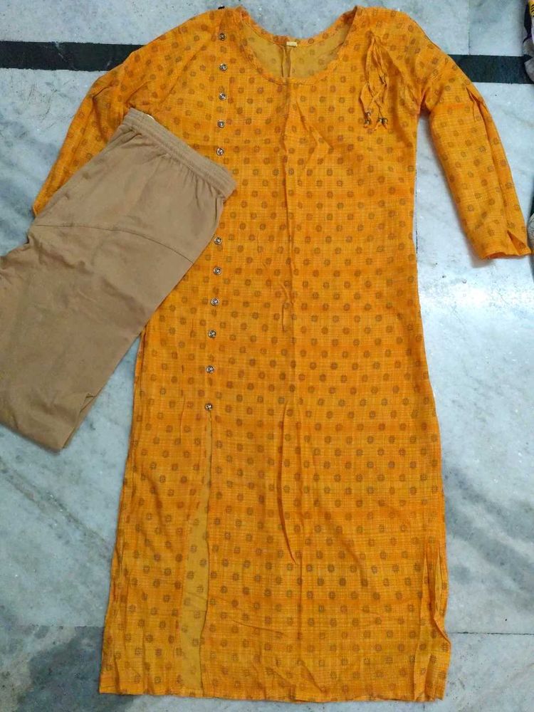 Printed Kurta with Pants Set