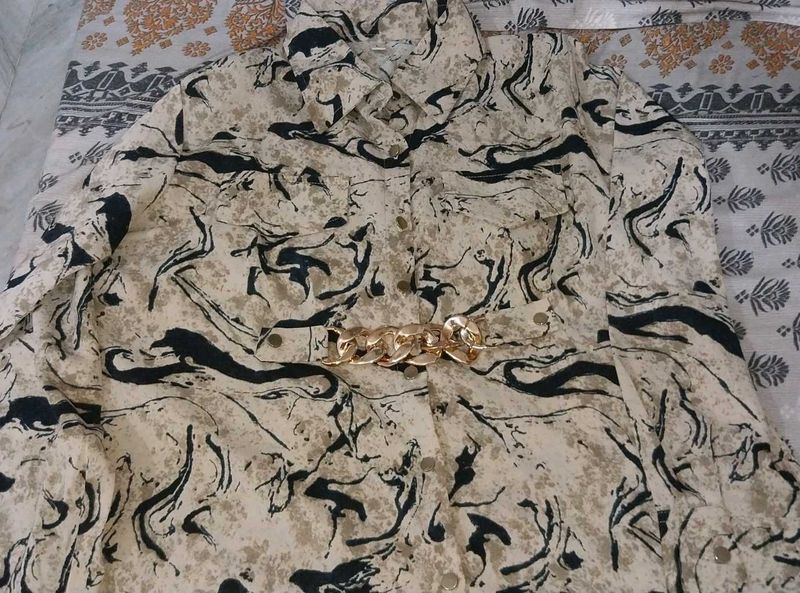 Abstract Print Blouse