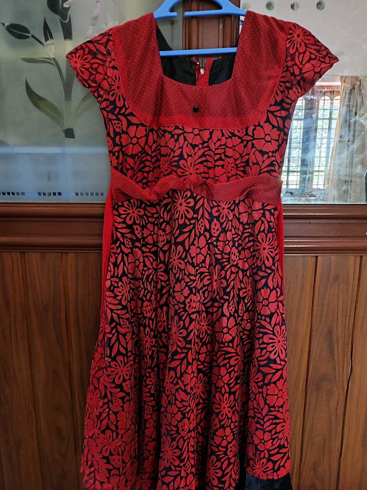 Red Floral Dress