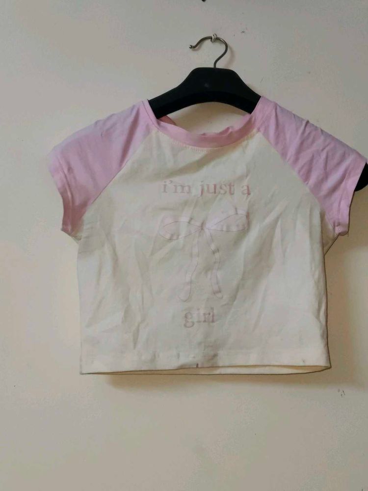 Cute Graphic Crop Top