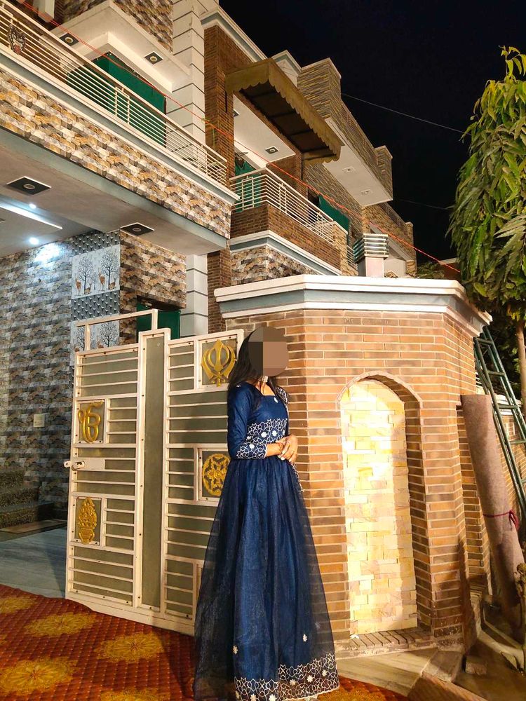 Elegant Blue Ethnic Gown