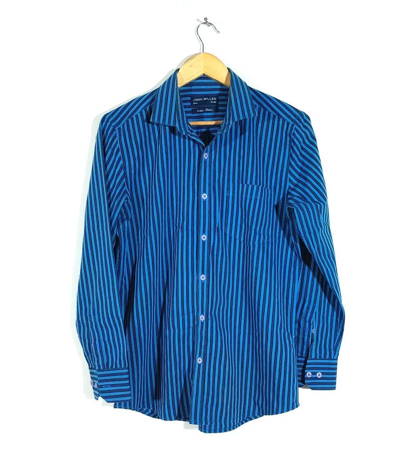 Blue Striped Shirt For Men&#39;s
