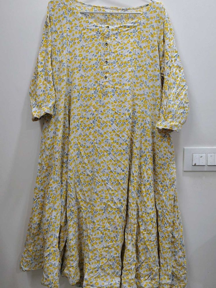Yellow Anarkali