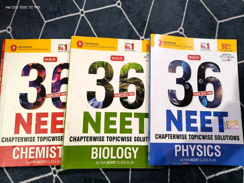 NEET Chapterwise Solutions (Set of 3)MTG