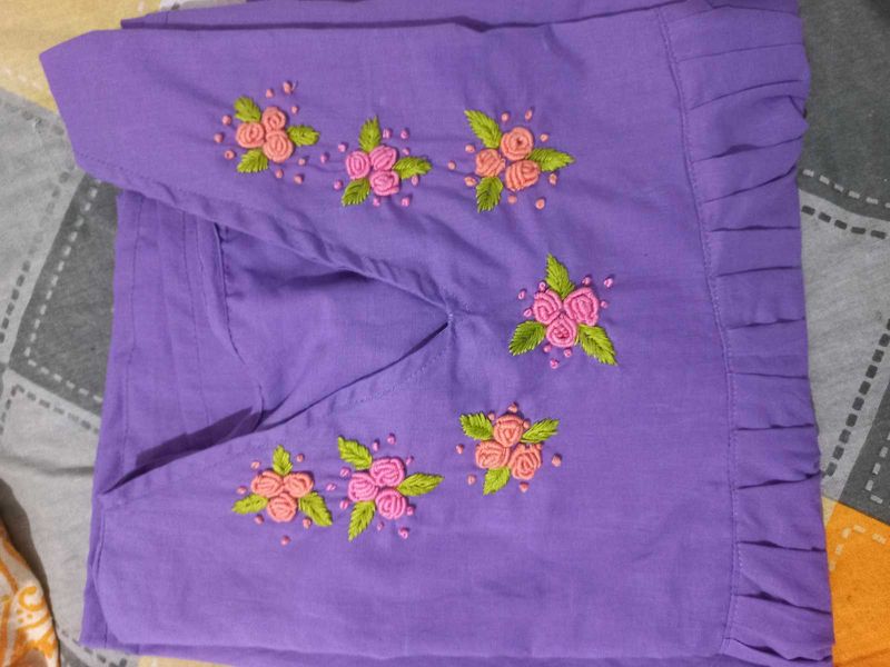 Hand embroidery Kurti