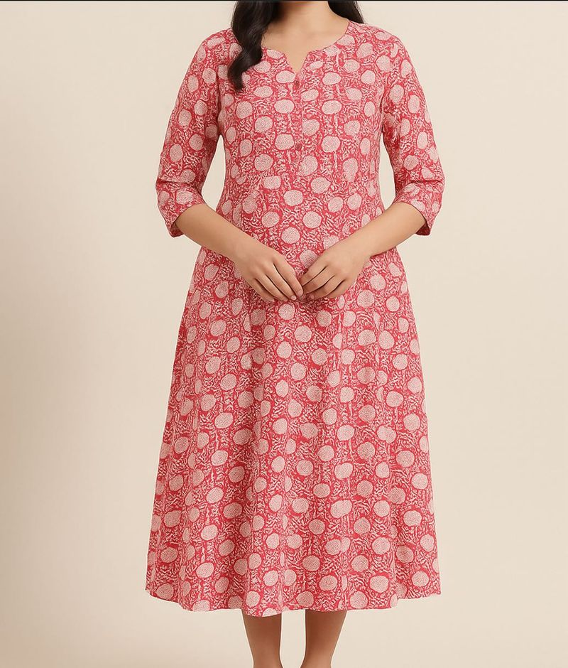 Vintage Inspired Floral Print Tunie
