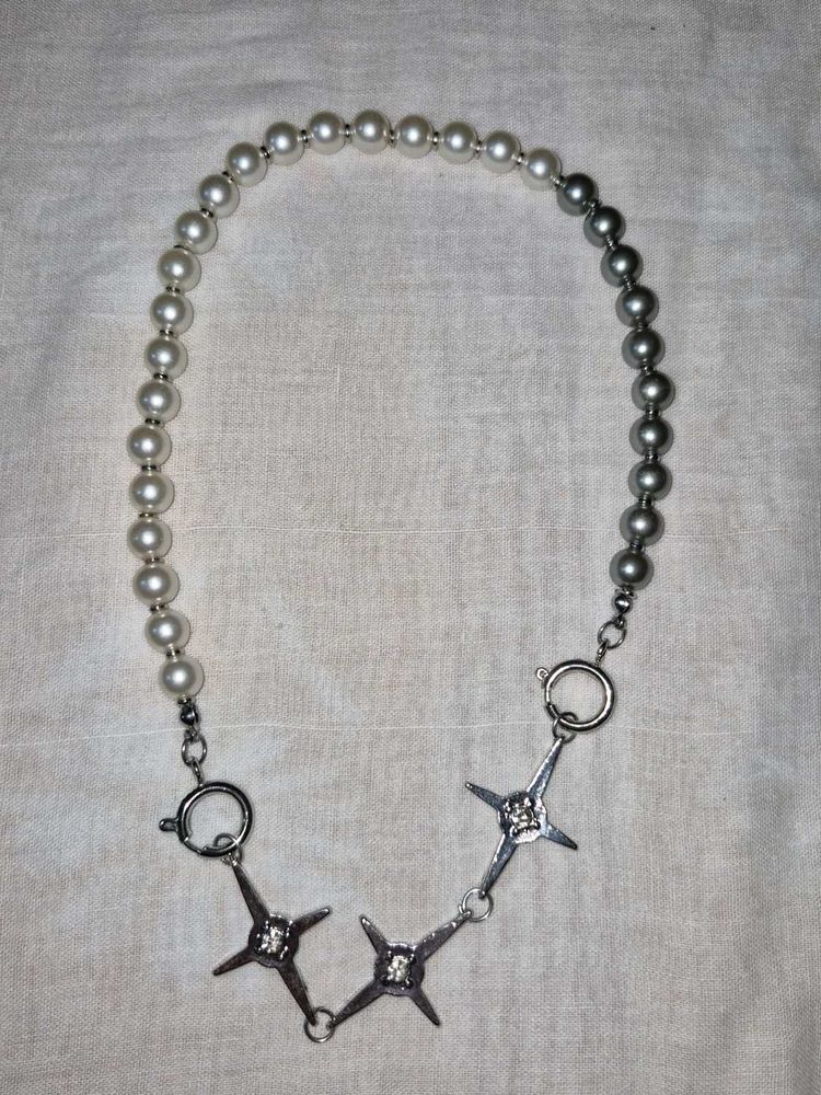 Pearl &amp; Star Necklace