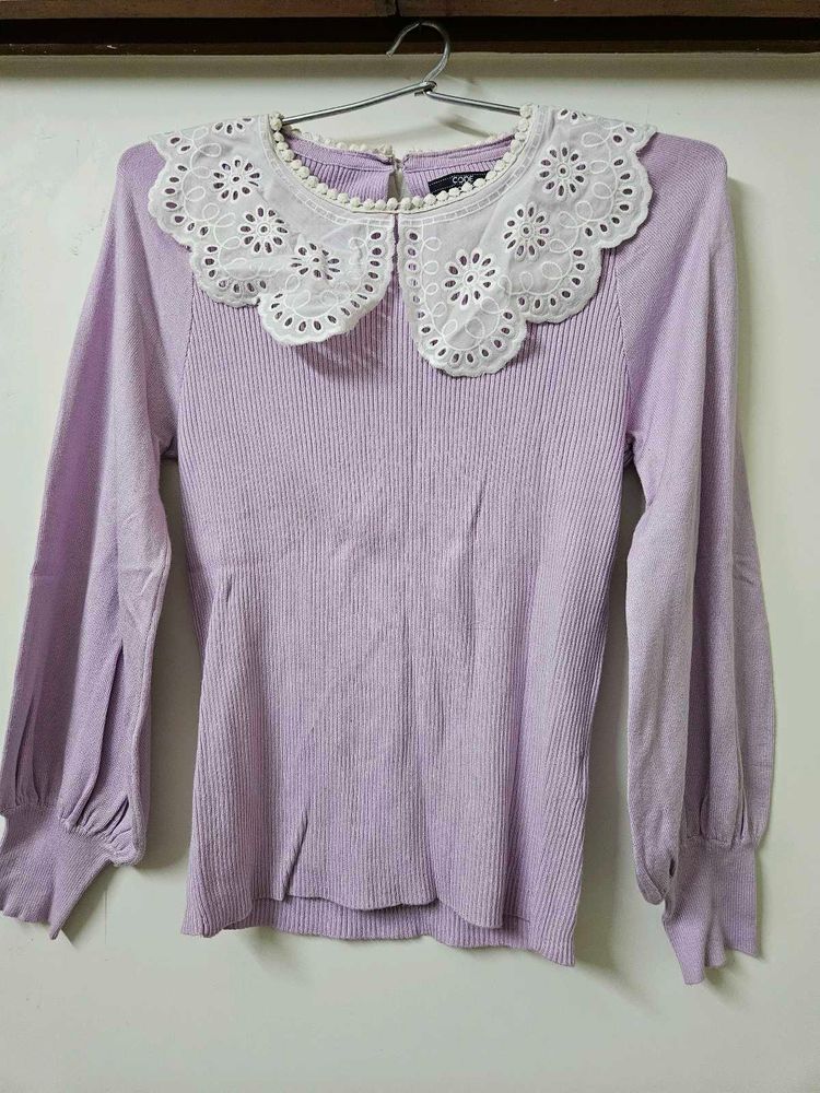 Code Lavender Korean Style Top
