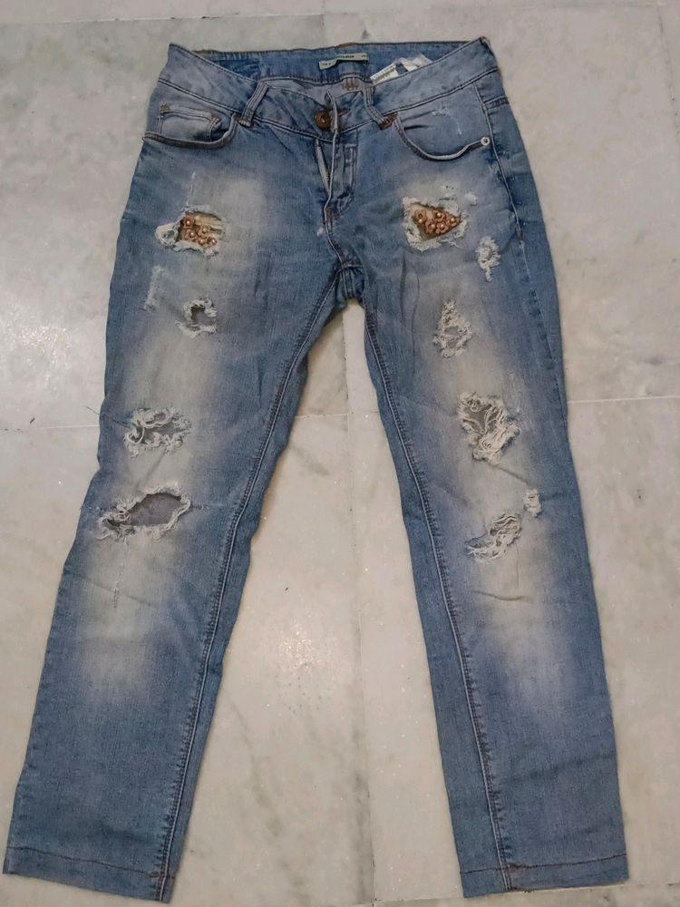 Pull&amp;Bear Distressed Jeans