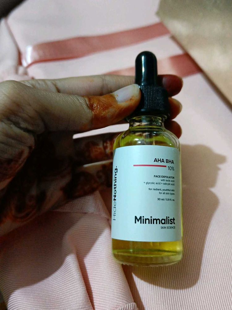 Minimalist Aha Bha 10% Face Exfoliator
